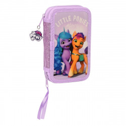 Double Pencil Case My Little Pony Lilac (28 Pieces)