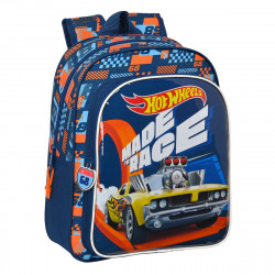 sac à dos enfant hot wheels speed club orange blue marine 27 x 33 x 10 cm