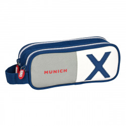 double carry-all munich college grey 21 x 8 x 6 cm