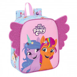 school bag my little pony wild & free blue pink 22 x 27 x 10 cm
