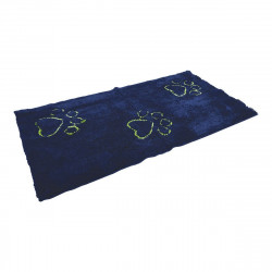 tapis pour chien dog gone smart microfibres bleu foncé 89 x 66 cm