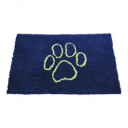 tapis pour chien dog gone smart microfibres bleu foncé 79 x 51 cm