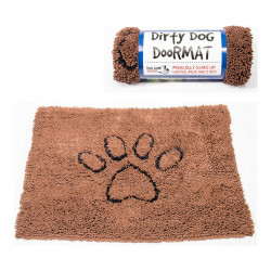 tapis pour chien dog gone smart microfibres marron 79 x 51 cm