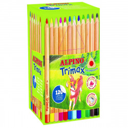 colouring pencils alpino trimax multicolour 120 pieces