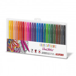 set of felt tip pens alpino color experience dual artist double-ended 24 pieces