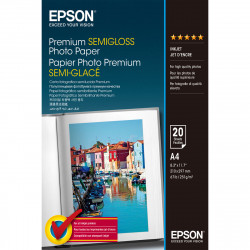 glossy photo paper epson premium semigloss photo paper 20 sheets 251 g m² a4