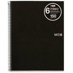 Notebook Miquelrius Micro perforated Graphite A4 (5 Units)