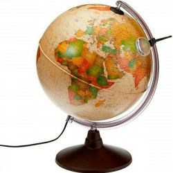 globe with light nova rico marco polo 26 cm multicolour plastic