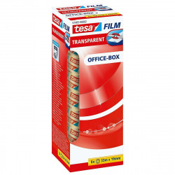 ruban adhésif tesa office-box transparent polypropylène plastique 8 pièces 19 x 33 mm