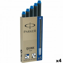 recharge d’encre de stylo plume parker quink ink 5 pièces 4 unités