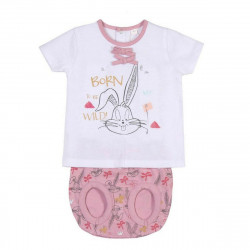 Set of clothes Looney Tunes Baby White Pink