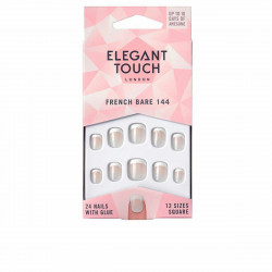 false nails elegant touch french xs 24 pieces 24 uds