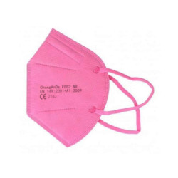 máscara de proteção respiratória ffp2 adulto cor de rosa 1 uds