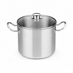 pot with glass lid bra d219485 6 5 l stainless steel steel metal stainless steel 18 10
