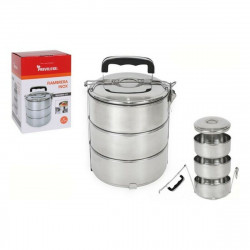 Set of lunch boxes Privilege Stainless steel Stackable Steel (3 pcs)