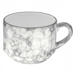 cup inde gourmet porcelain black white 18 cl