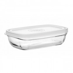 boîte à lunch duralex freshbox rectangulaire transparent avec couvercle 15 cm 15 x 10 x 4 cm 15 cm