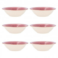 bowl quid vita pink ceramic 6 units 18 cm