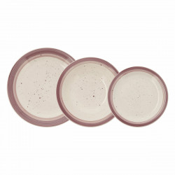 Tableware Quid Allegra Peoni Pink White Ceramic (18 Pieces)