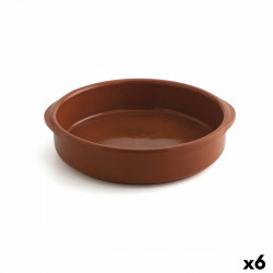 saucepan raimundo ceramic brown 24 cm 6 units