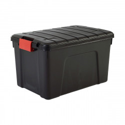 multi-use box iris explorer box black red polypropylene 60l